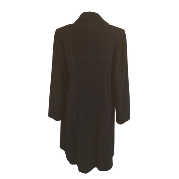 Fleurette coat cashmere blend loro PIANA womens sz 12 navy blue classic luxury - Picture 2 of 16